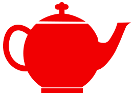 Jubilee tea pot red