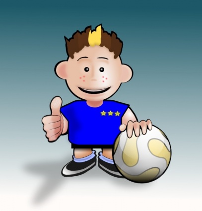 Kid Soccer clip art