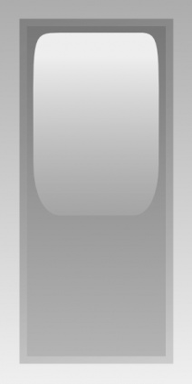 Led Rectangular V (grey) clip art