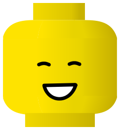 LEGO smiley -- laugh