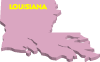 Louisiana 3d Vector Map