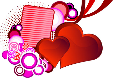 Love and St. Valentines Background Vector