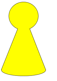 Ludo Piece - Mustard Yellow