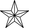 Military Star Vector