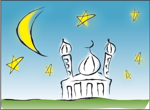 Mosque Illustration Vector Graphic