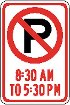 No Parking Sign Board Vector