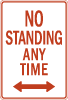 No Standing Anytime