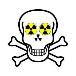 Nuclear warning skull