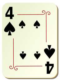 Ornamental deck: 4 of spades
