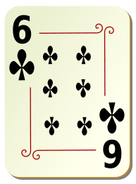 Ornamental deck: 6 of clubs