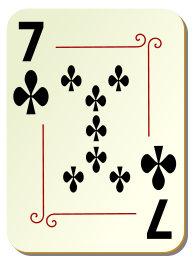 Ornamental deck: 7 of clubs
