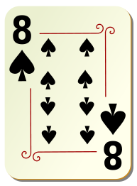 Ornamental deck: 8 of spades