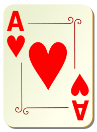Ornamental deck: Ace of hearts
