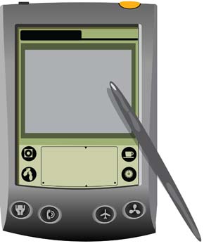 Palm Phone Vector