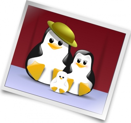 Penguin Digital Happy Cartoon Penguins Photograph Family Families Image Photo