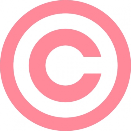 Pink Copyright clip art
