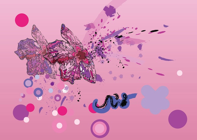 Pink Flower Graphics