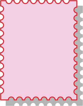 Postage stamp vector 3