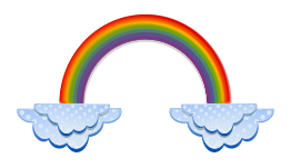 Rainbow And Clouds