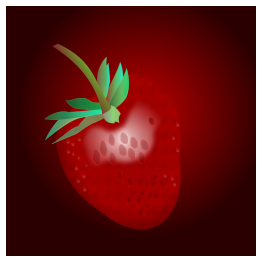 Realistic strawberry