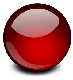 Red Glossy Orb