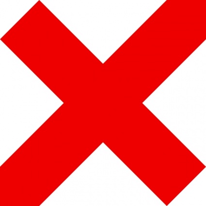 Red Icon Mark Cross OK No X Ex Not Not OK
