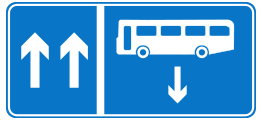 Roadsign Bus opposite