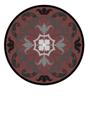 Round ornamental panel