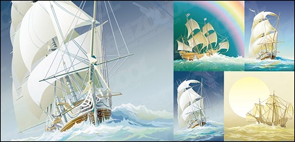 Sailing ship sailing boast