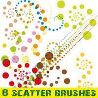 Scatter brushes pack for Illustrator