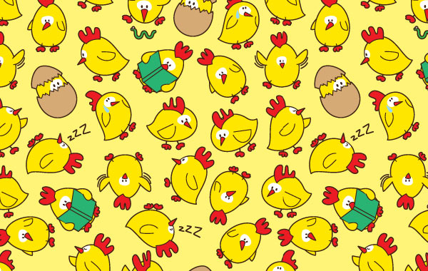 Seamless pattern chicken