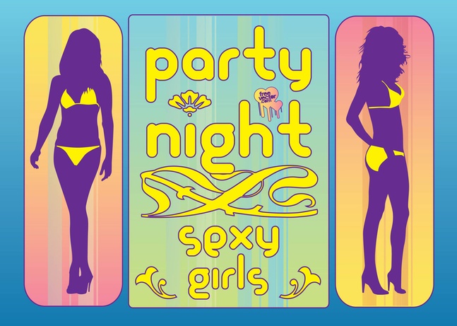 Sexy Girls Party Vector