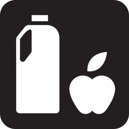 Sign Black Apple Food Map Symbols Road Hotel Milk Drinks Store Resort