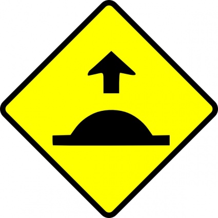 Sign Danger Warning Roadsign Caution Leomarc Sped Hump