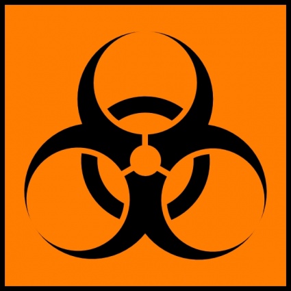 Sign Symbol Biohazard Orange Warning Hazard Caution