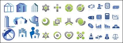 Simple vector graphics icon material
