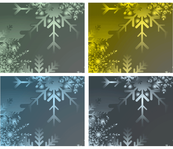 Snowflakes Banner Illustration