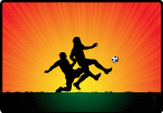 Soccer Players Africa Background