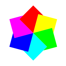 Squares Hexagram