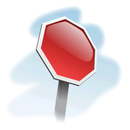 Stop Sign Angled 01