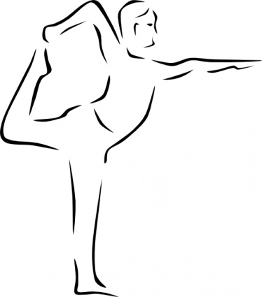 Stylized People Yoga Person Cartoon Sports Poses Pose