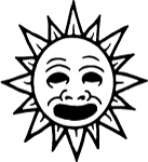 Sun Face Free Vector