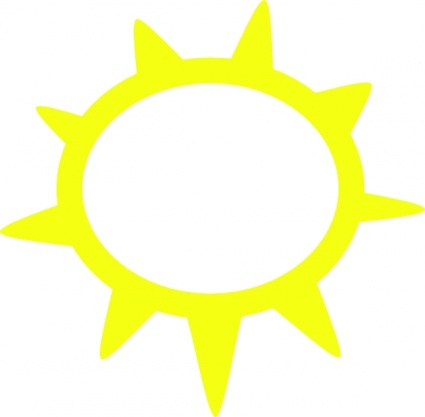 Sunny Weather Symbols clip art