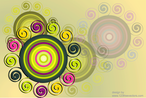 Swirl & Circle Background