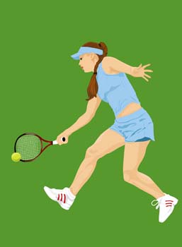 Tennis sport vector 5