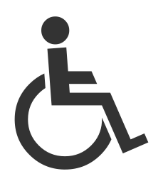 The Symbol of Disabled Man