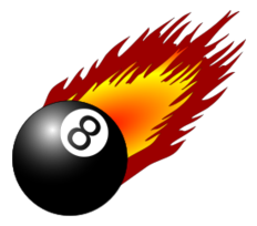 8ball With Flames