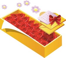 A box of roses
