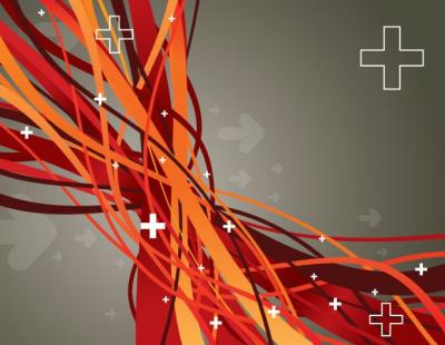 Abstract Red Vector