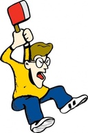 Angry Guy With Axe clip art